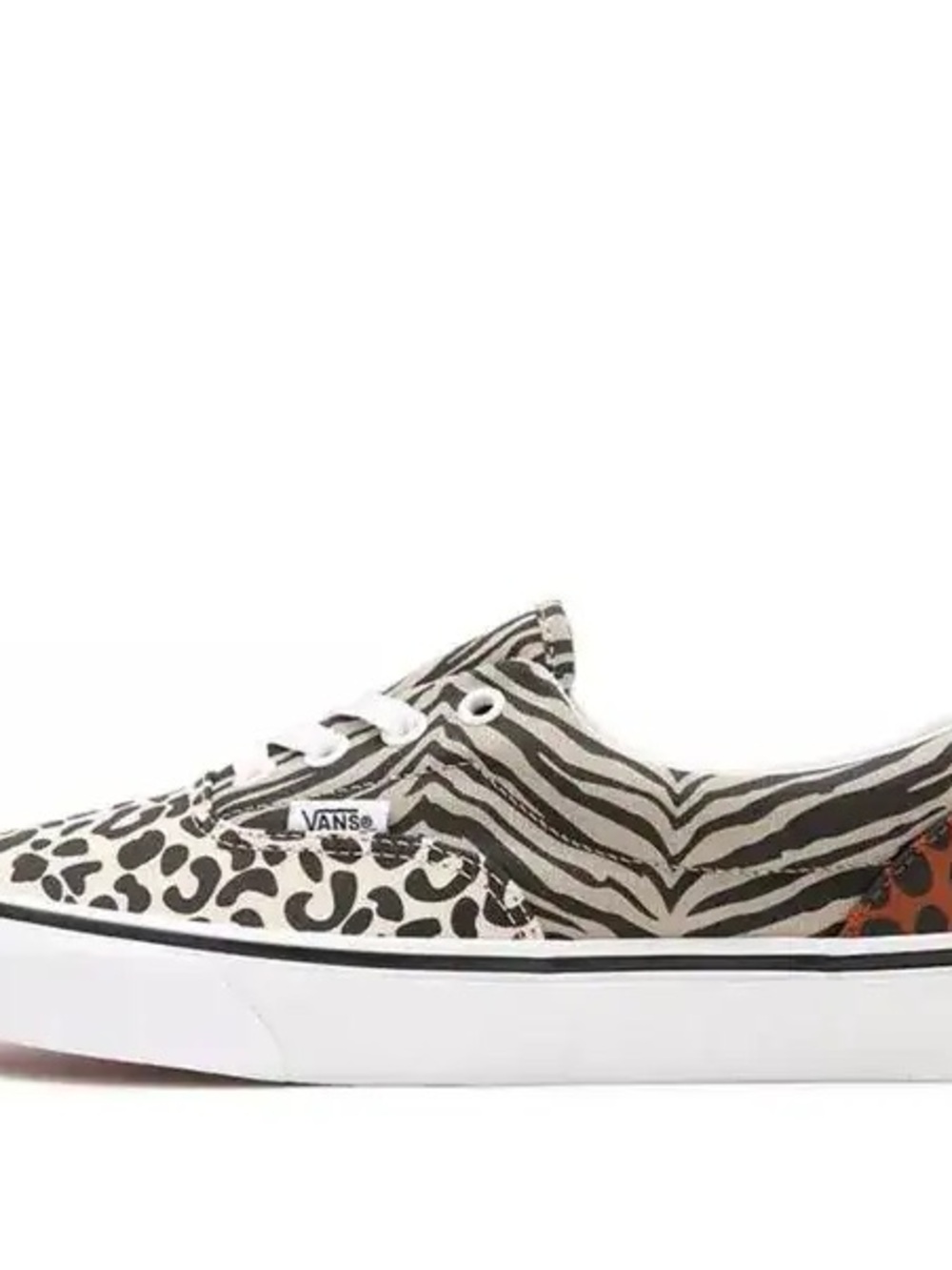 Vans Mixed Animal Print Low-Top Sneaker - Black/White/Brown